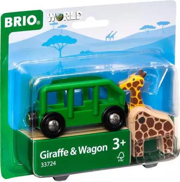 Giraffe and Wagon