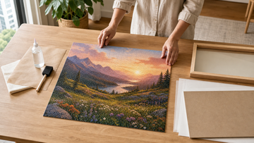 How to Frame a Ravensburger Puzzle With or Without Glue