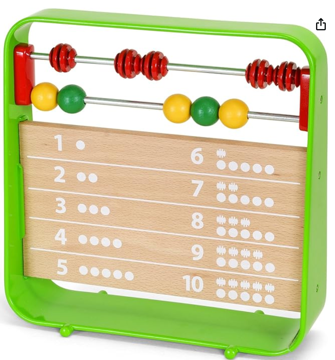 Abacus with clock