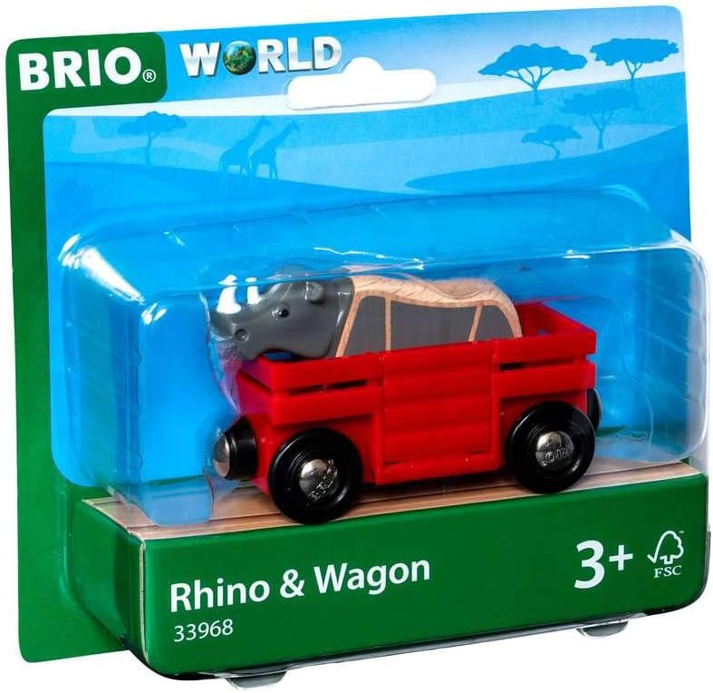 Rhino and wagon