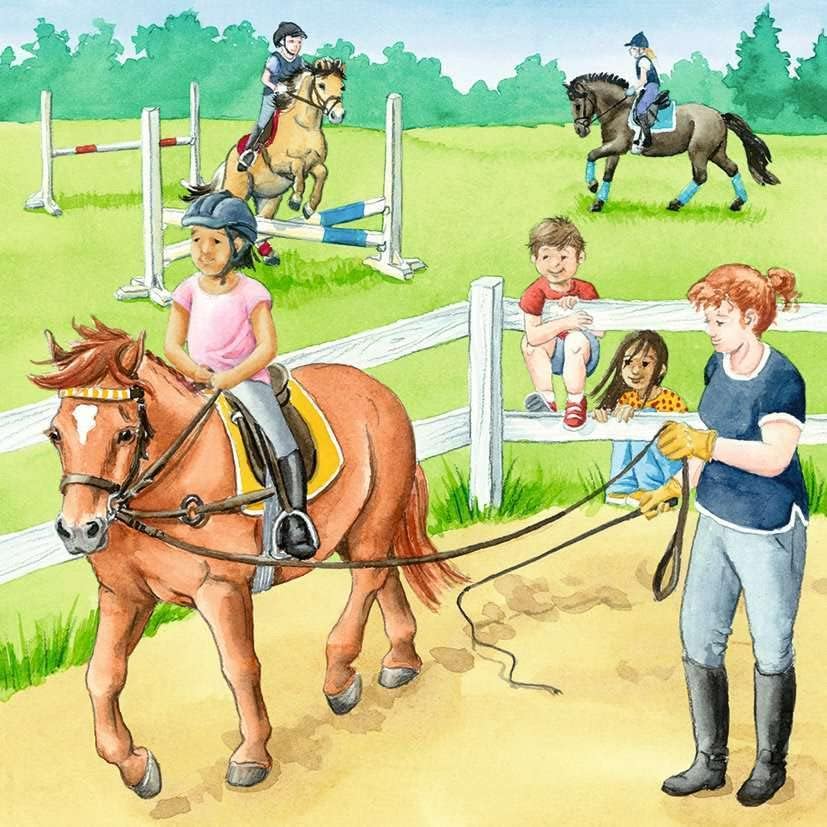 A day at the riding stables 3x 49 pc