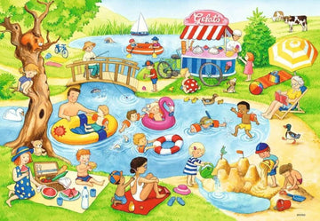 Swimming at the lake 2 x 24 pc