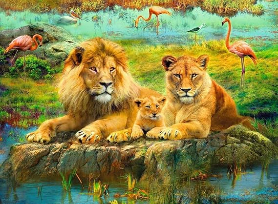 Lions in the Savannah 500 pc