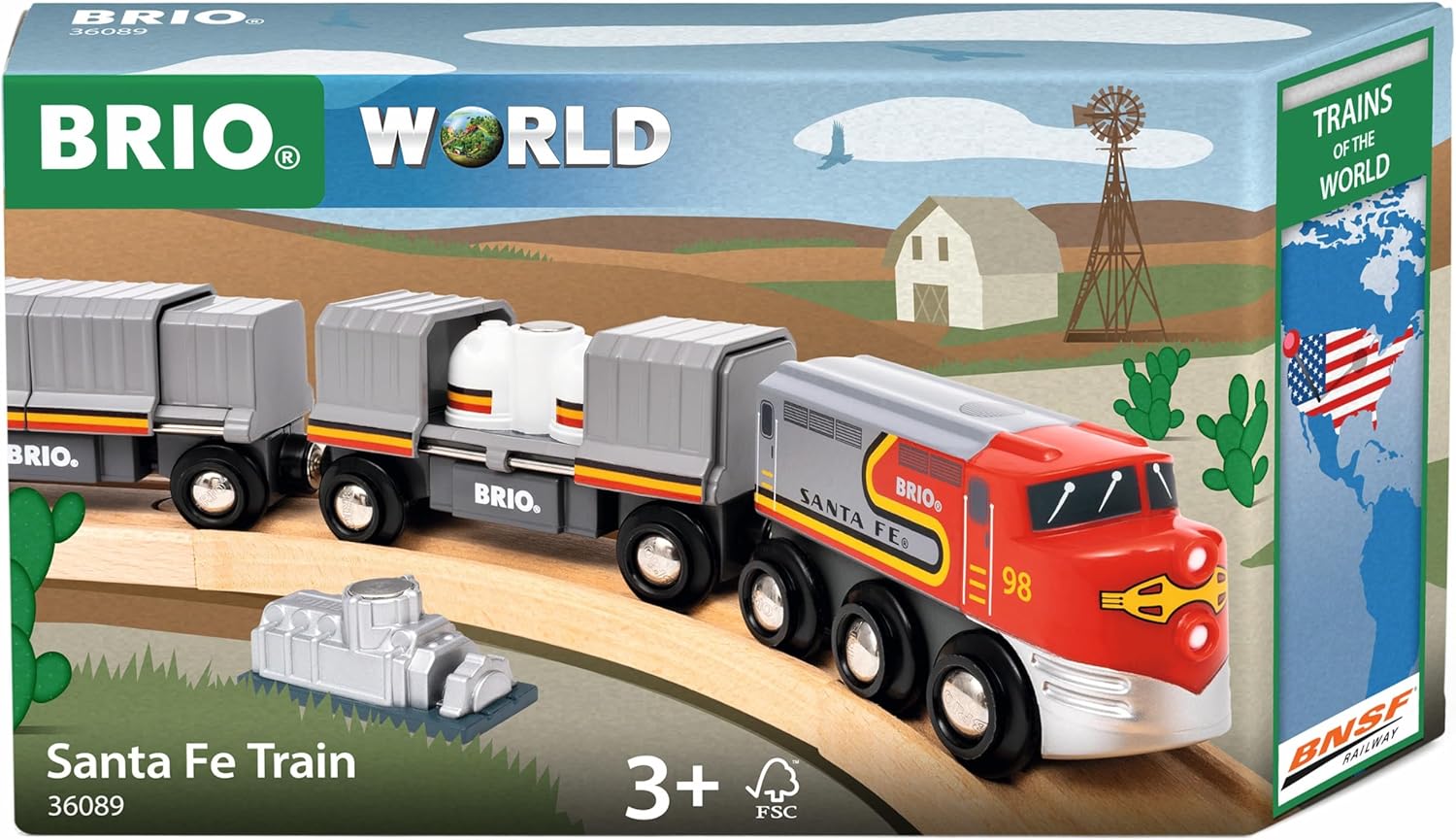 BRIO World 36089 Trains of The World Santa Fe Train BRIO