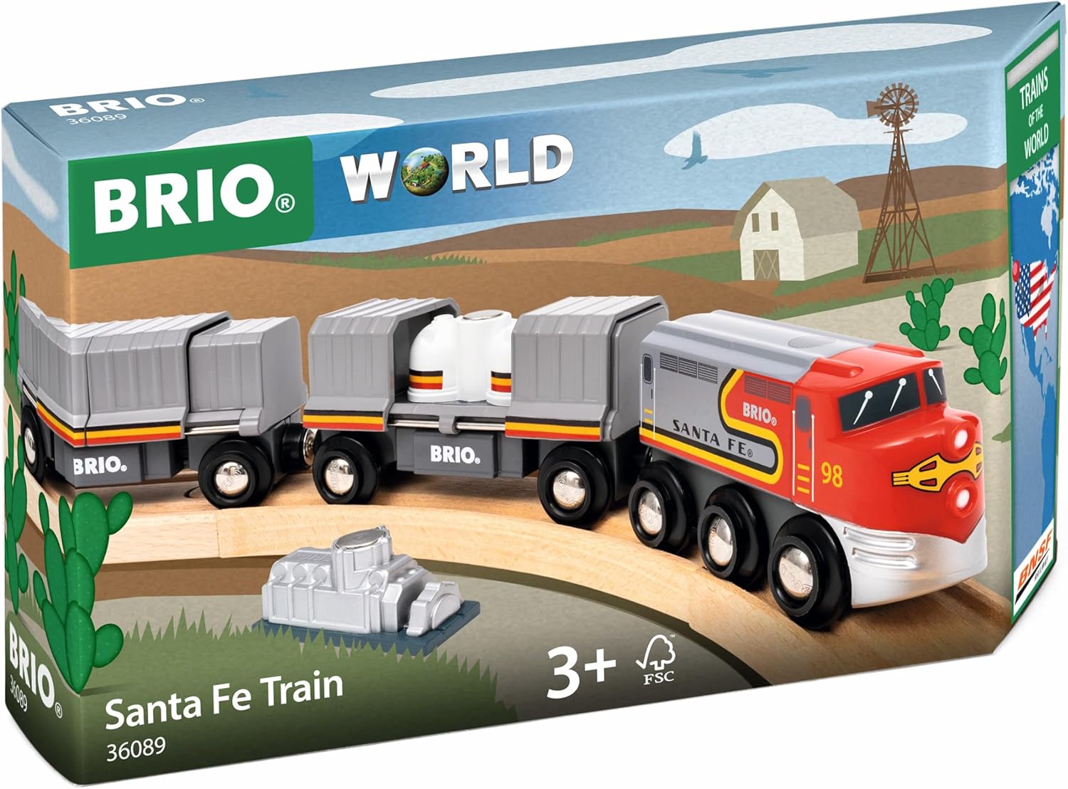 BRIO World 36089 Trains of The World Santa Fe Train BRIO
