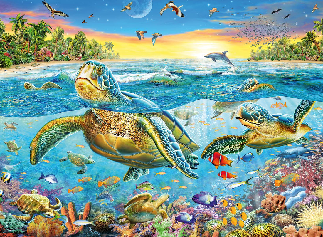 Swim with Sea Turtles 100pc Ravensburger