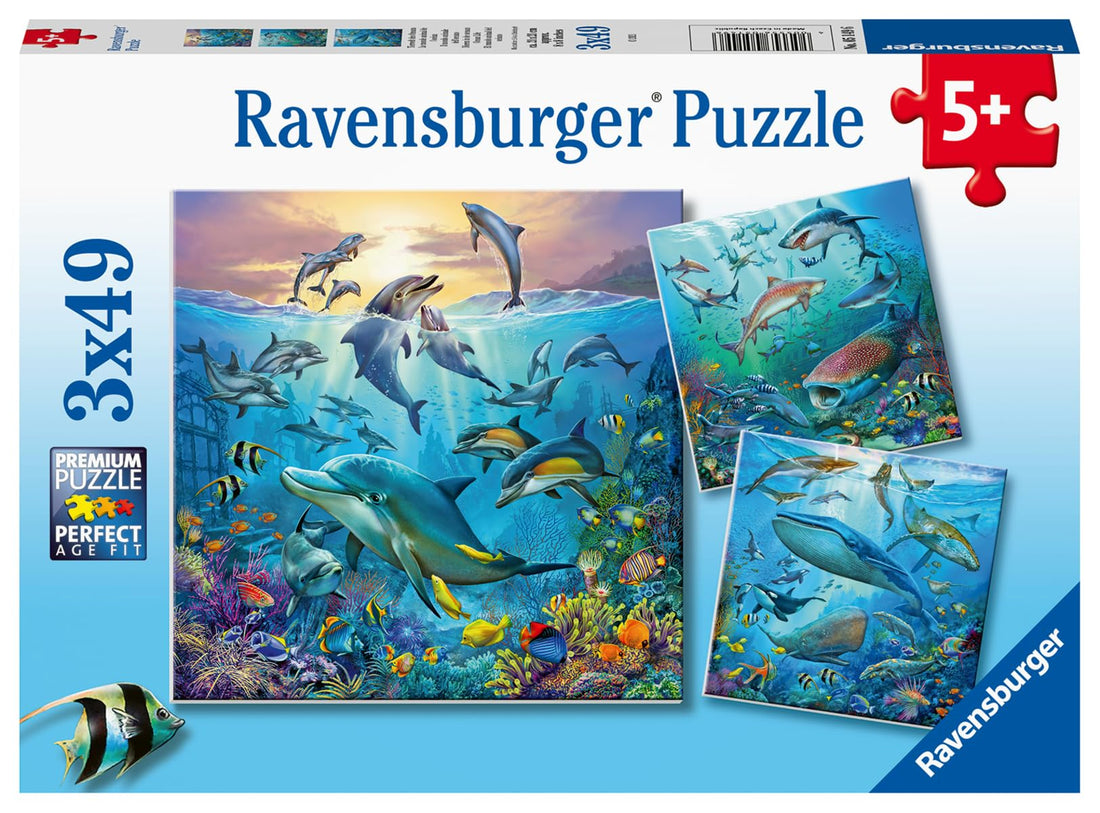 Ocean Life 3x49pc Ravensburger