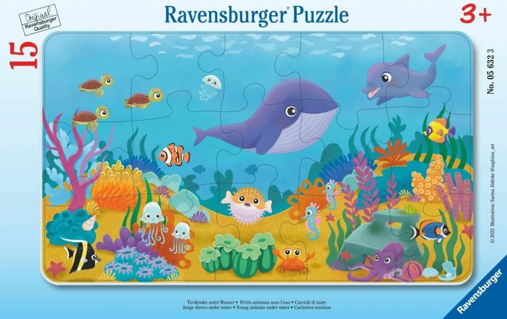 Young Animals Under Water 15pc Ravensburger