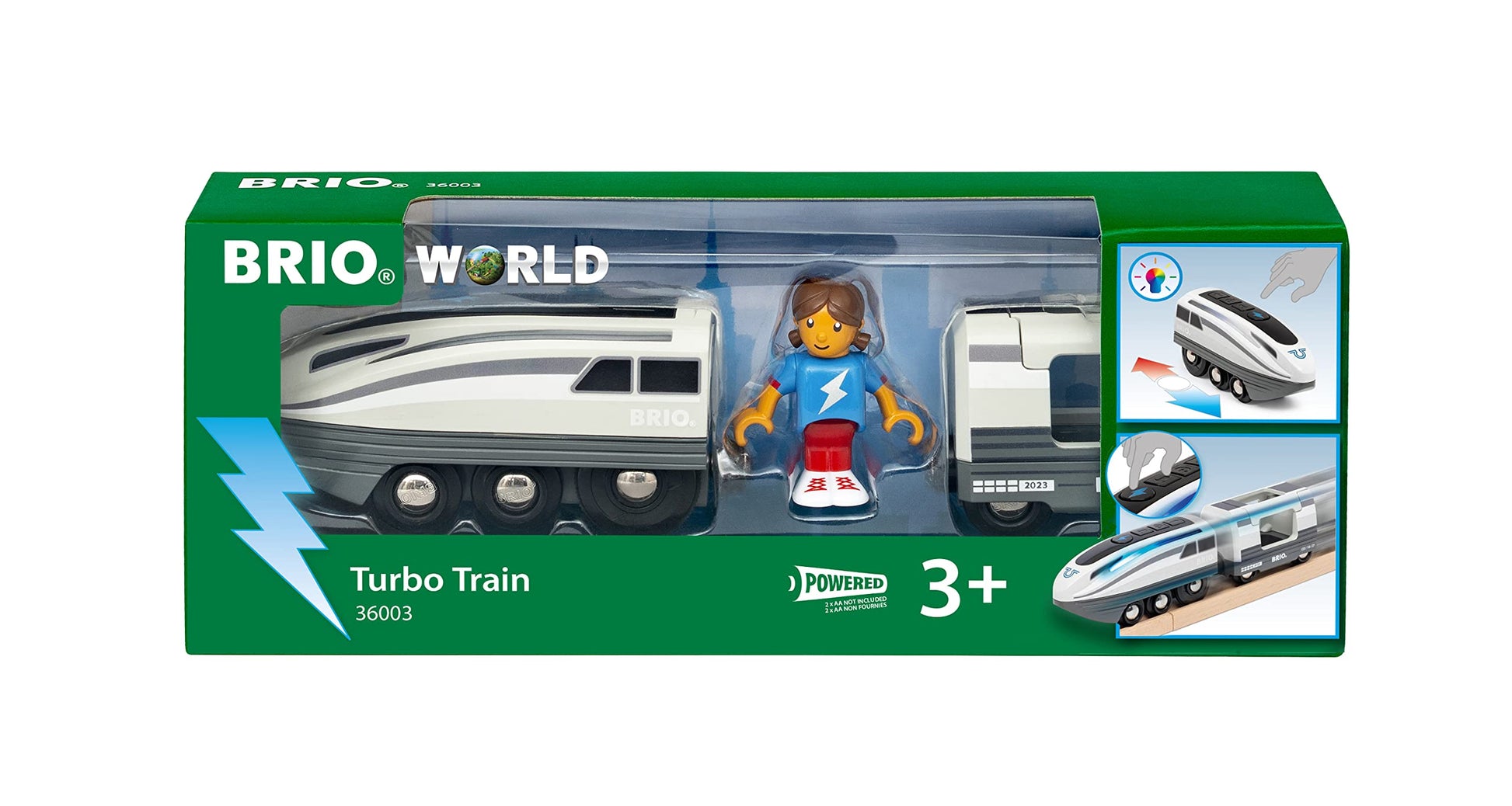 BRIO World Turbo Train wooden railway toy